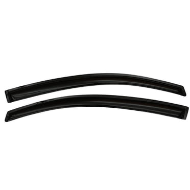 Convient aux Honda Civic Auto Ventshade Rainguard 2012-2015 92729 Ventvisor; Conception Aérodynamique; à Enfiler; Fumée; Acrylique; Ensemble de 2