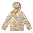 thumbnail image 3 of LYHaoo Girls Rain Jacket Lightweight Windbreaker Coat With Hood Lightweight Jacket Gold Sizes 14, 3 of 3