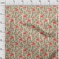 thumbnail image 3 of oneOone Cotton Silk Peach Fabric Floral Craft Projects Decor Fabric Printed By The Yard 42 Inch Wide, 3 of 4