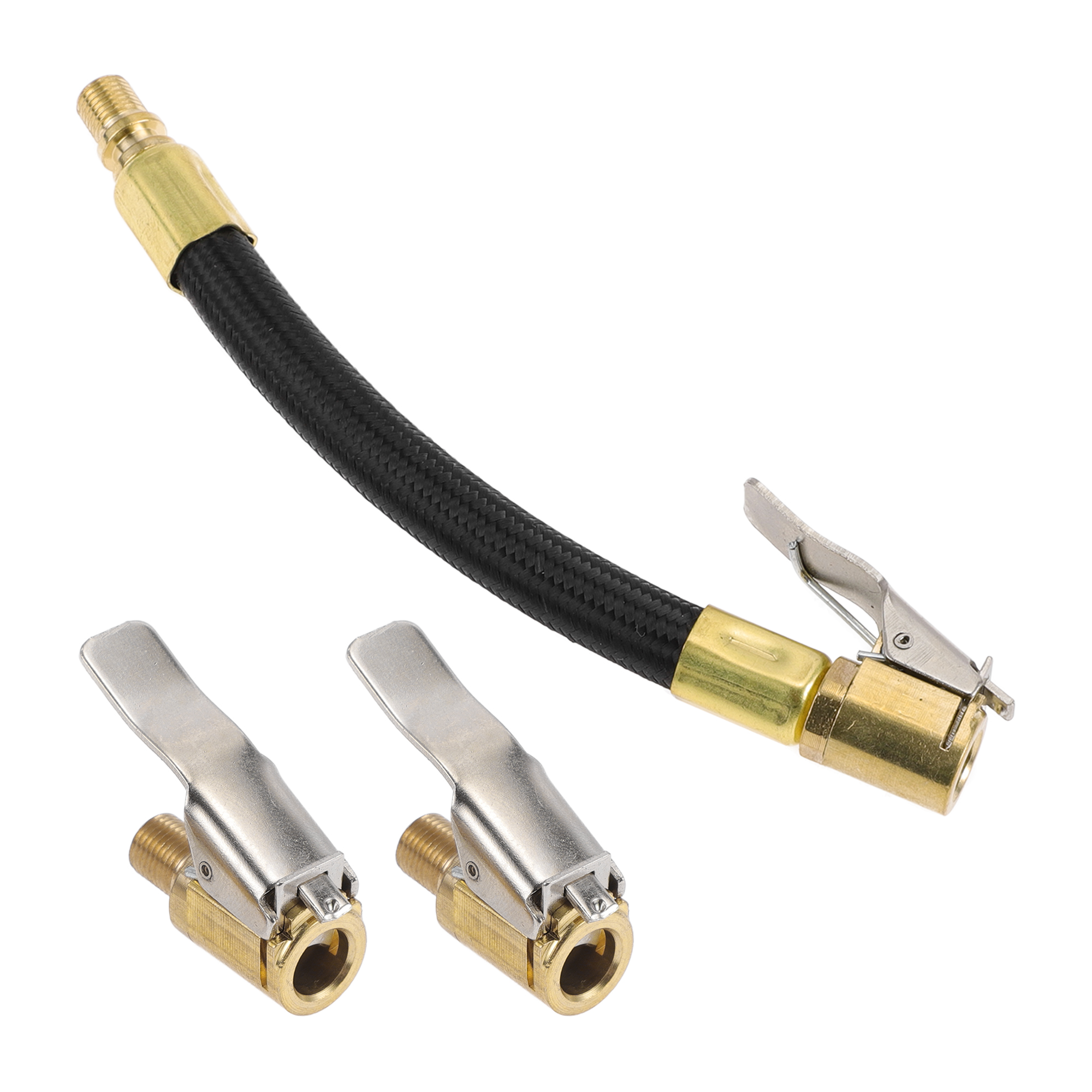 1 Set 5.51inch Tire Inflator Extension Tube Undeflatable 0.305inx32TPI for Car Motorcycle Bicycle