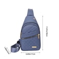thumbnail image 3 of Fufafayo Embroidery Diamond Shoulder Bag Large Capacity Waterproof Backpack, Fashionable Boho Crossbody Bag With Data Hole, Watertight Polyester Purse for Women Outdoor Travel Hiking Commuting, 3 of 8