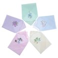 thumbnail image 2 of Ladies Ladies Cotton Embroidery Handkerchief Set of 5, 2 of 8