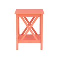 thumbnail image 4 of Linon Table d'Appoint en Bois Dalton, Corail Orange, 4 of 13