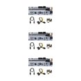 thumbnail image 1 of Shengyu PCI-E 1x to 16x Adapter with LED Indicators High Speed PCI- Extender Black 3Set, 1 of 6