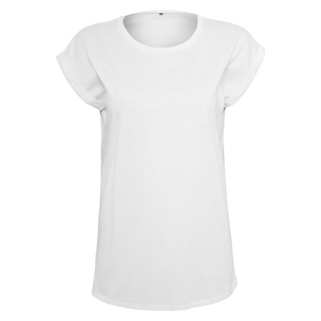 Build Your Brand T-Shirt à Épaules Étendues pour Femmes