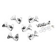 thumbnail image 3 of Wweixi 6pcs Guitar Tuner Pegs Set Modified Parts Guitars Accessories Universal Machine Head Tuning Peg Instrument Fitting Silver, 3 of 6