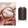 thumbnail image 2 of Abbracc Fil Ciré Polyester 1mm pour Cuir Toile Couture Tente Marron, 2 of 8