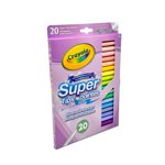Crayola Super Tips Pastel Washable Markers, 20 Count