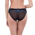 thumbnail image 4 of Sous-vêtements pour Femmes en Maille Transparente Lingerie Broderie Soutien-Gorge et String et Bas, 4 of 5