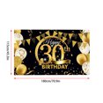 thumbnail image 2 of Birthday Party Banner Home Birthday Theme Backdrop Background Wall theme backdrop; birthday theme Decoration, 30 Years Old, 2 of 8