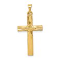 thumbnail image 1 of Pendentif Croix Latine Polie en Or Jaune 14K, 1 of 2