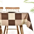 thumbnail image 3 of Fall Sunflower Vinyl Tablecloth Rectangle Plastic PVC Oilcloth Tablecloths Wipeable Table Cloth Cover for Foot Folding Tables Kitchen Dining Room Table Crafting x, 3 of 7