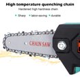 thumbnail image 3 of Mini Pruning Saw 4 inch Rechargeable Garden Logging Chain Saw Hand-held Garden Cutting Machine Set with Tools, 3 of 7