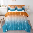 thumbnail image 1 of YST Abstract Aesthetic Gradient Ombre Comforter Set, 7-Piece, King, Watercolor Geometric, Dot and Wave Line, 1 of 4