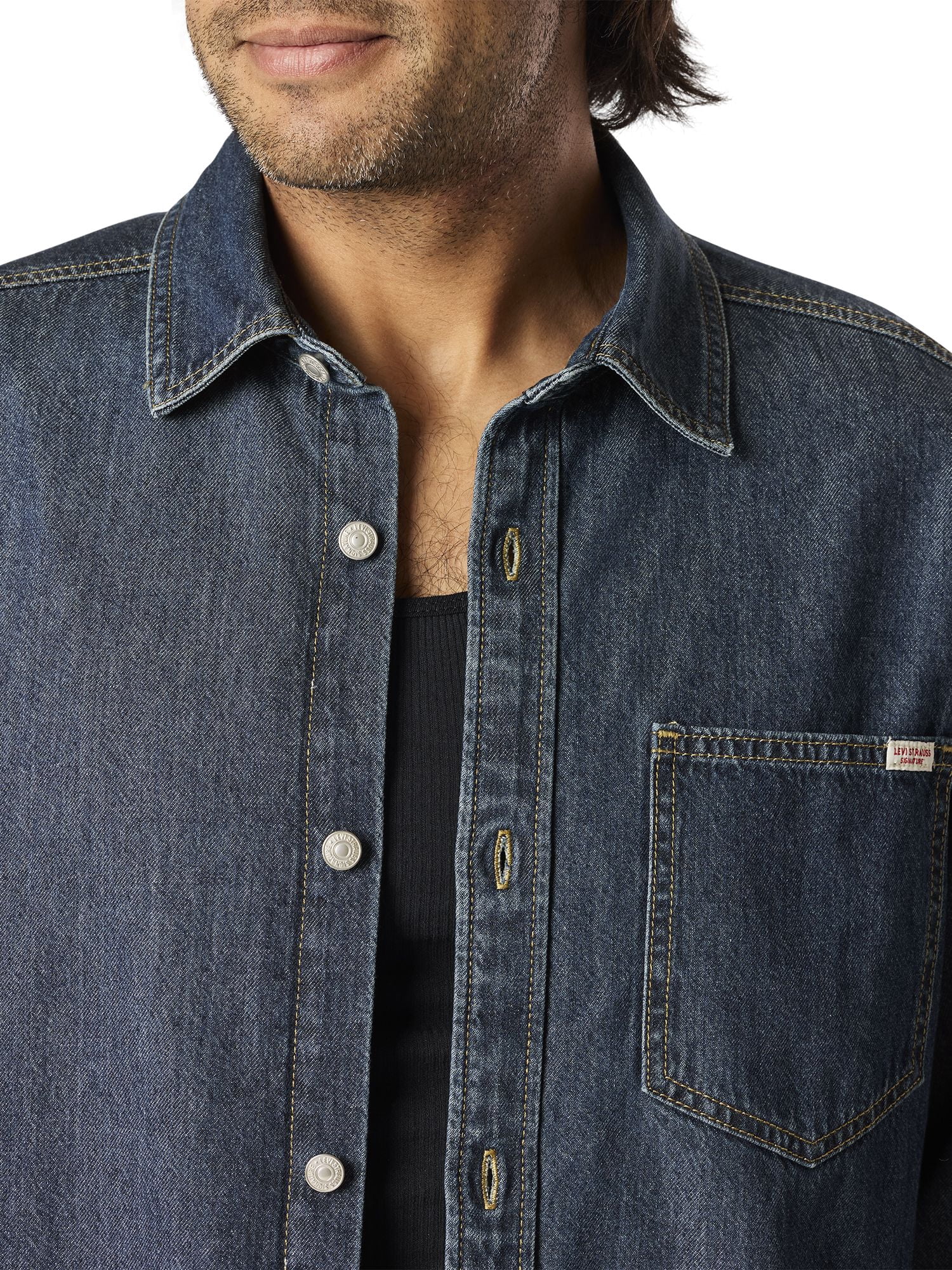 Levi Strauss Signature™ Chemise en denim coupe décontractée