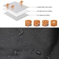 thumbnail image 3 of Bimini Top Replacement Cover, Foldable UV Protection Rainproof Oxford Cloth Boat Canopy Black  for Canoes, 3 of 7