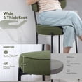 thumbnail image 4 of HOMCOM Modern Bar Stools Set of 2 27" Counter Height Barstools, Green, 4 of 10