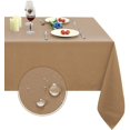 thumbnail image 1 of ORUYROP 210GSM Rectangle Table Cloth-Heavy Duty Water Proof Microfiber Tablecloth, Decorative Fabric Table Cover for Outdoor and Indoor Use (Coffee, 54 x 54 Inch ), 1 of 7