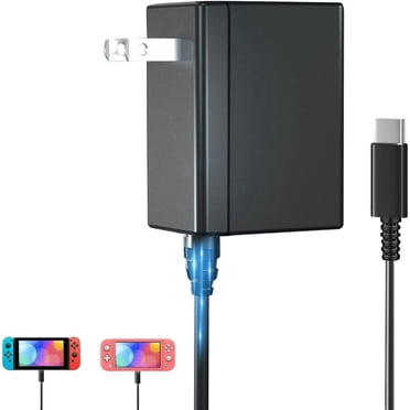 Nintendo Switch Charger 15V 2.6A Charger Power Charger AC Adapter for Nintendo Switch/Lite/OLED/Steam Deck,Support TV Mode,HAC-002 USB-C Fast Charger Replacement Power Supply Adapter