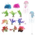 thumbnail image 1 of 13Pcs Simulation Water Plant Decorative Simulation Jellyfish Coral Ornaments for Fish Tank Aquarium, 1 of 9