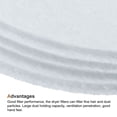 thumbnail image 4 of Unique Bargains Universal Cloth Dryer 20pcs Exhaust Filter 5pcs Air Intake Filter, White for Clothes Dryer Filter Replacement, 4 of 5