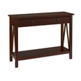 thumbnail image 1 of Edgewood Antique Tobacco Console Table, 1 of 7