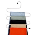 thumbnail image 1 of AMERTEER Stainless Steel Pants Hangers Anti-Slip S Shaped Multifunctional Clothes Storage Rack New Household Supplies, 1 of 1