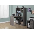 thumbnail image 3 of Monarch Specialties Computer Desk, Home Office, Bookcase, Corner, Storage Shelves, Left, Right Set-up, L Shape, Work, Laptop, Laminate, Brown, Contemporary, Modern, 3 of 3