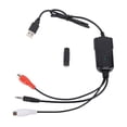 thumbnail image 2 of Carte de Capture de Son USB, Capture de Son USB Supporte le Format MP3 Onde Largement Compatible Portable pour Cassette, 2 of 7