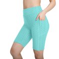 thumbnail image 1 of KIHOUT Women's High Waist Workout Shorts Butt Lifting Tummy Control Ruched Booty Running Yoga Shorts with Pockets, 1 of 3