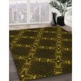 thumbnail image 3 of Ahgly Company Machine Washable Indoor Rectangle Transitional Dark Bronze Brown Area Rugs, 7' x 10', 3 of 7