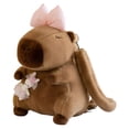 thumbnail image 1 of crativent Sac à Dos en Polyester pour Peluche, Animal en Peluche, Sac Capybara, Enfants Garçons Filles, Bandoulière Ajustable type+1 30cm, 1 of 6