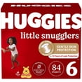 thumbnail image 1 of Huggies Little Snugglers Baby Diapers, Size NB-6, 1 of 9