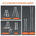 thumbnail image 4 of VEVOR Telescoping Ladder A Frame 13 FT Extension Multi-Function, 4 of 9