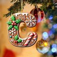 thumbnail image 4 of Rwnbm 26 Letters Christmas Tree Decoration Pendant Christmas Tree Ornaments Personalized DIY Christmas Ornaments Christmas Decoration Xmas Tree Hanging Decor Feature, 4 of 4