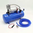 thumbnail image 3 of 120PSI To 150PSI 12V Air Tyre Inflator Pump Compressor With 6L Tank For Air Horn Train Truck RV Tire With 500cm/16.4ft Hose, 3 of 4