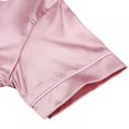 thumbnail image 2 of Kids Satin Pajamas Set PJS Long Sleeve Button-Down Sleepwear Loungewear, 2 of 7