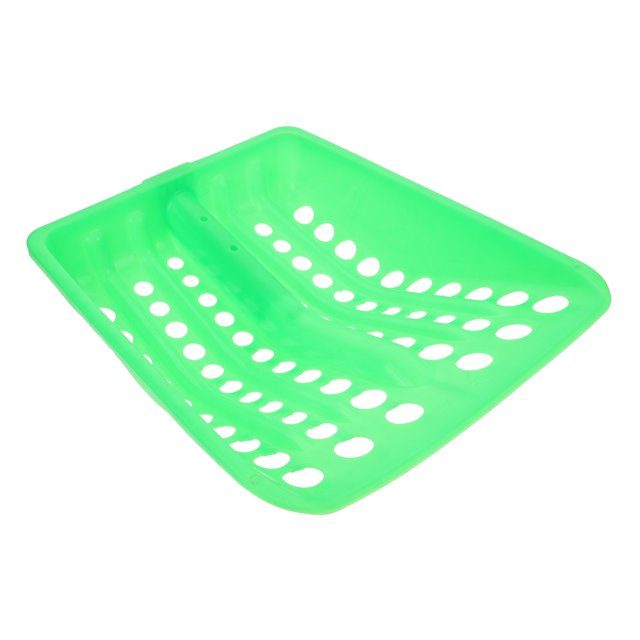 TAILTOSS Sifting Scoop Snow Shovel Green Plastic 1Pack for Snow Removal