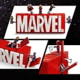 thumbnail image 2 of LEGO Marvel: MARVEL Logo & Minifigures Building Toy - Marvel Collectible Set for Kids, Boys and Girls, Ages 12+ - Model Kit with 5 Minifigures - Gift Idea for Birthday - 76313, 2 of 6