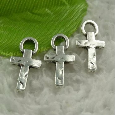 HOOUN 388pcs tibet silver cross charms 20X10mm B4536