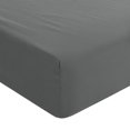 thumbnail image 1 of Unique Bargains Brushed Microfiber Bed Fitted Sheet Mattress Protector Cover Solid Bed Cover Dark Gray Queen, 1 of 10