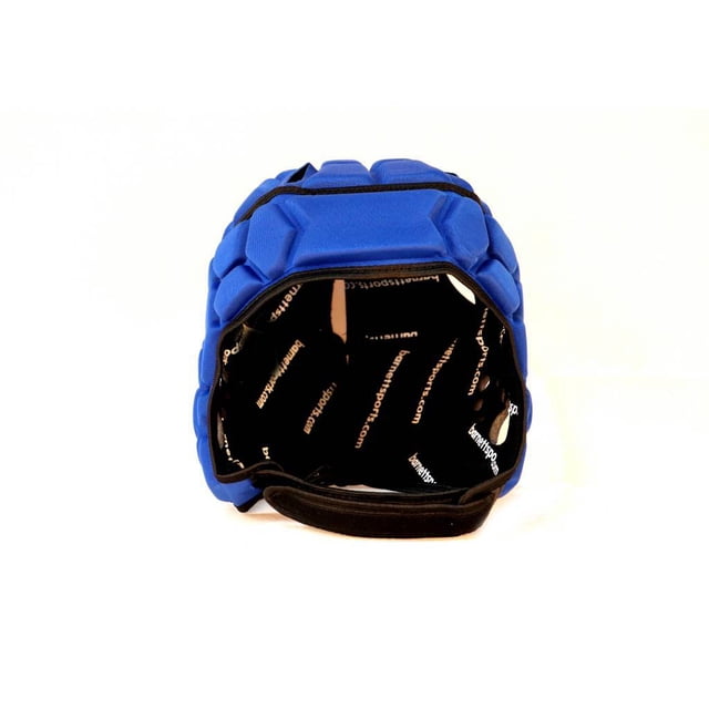 Barnett Heat Pro Helmet - Soft Padded Headgear - Rugby -Flag Football - Youth & Adult Sizing 7 on 7-7v7 Soft Shell- Epilepsy Head Fall Protection (Navy) (XS)