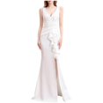 thumbnail image 2 of UPPADA Wedding Guest Dresses for Women One Shoulder Ruched Formal Evening Dress Wrap Ruffle Hem Dress Halter Bodycon Maxi Dress High Waist Party Prom Gown Cocktail Dresswomens Clearance Dresses, 2 of 7