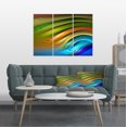 thumbnail image 1 of Colorful Fractal Water Ripples - Abstract Canvas Art Print, 1 of 3