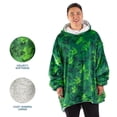 thumbnail image 2 of Bare Home Plush Sherpa Wearable Blanket - Fluffy & Soft - Lightweight - Adult, Dinosaur, 2 of 7