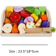 Montessori Toy Play House Toy Cut Fruits and Vegetables Toys Kitchen Set Kid Simulation Kitchen Series Toys Early Education Gift