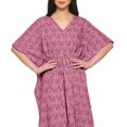 thumbnail image 4 of Moomaya Caftan pour Femmes Grande Taille Tenue d'Été Sortie de Plage Kimono Robe Caftan - XS-M, 4 of 6
