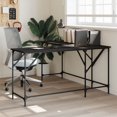 thumbnail image 1 of vidaXL Desk Black 149x149x75 cm Engineered Wood, 1 of 5