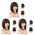thumbnail image 3 of Maoww Easy To Care For And Style Bob Wigs With Brown Occasions Wigs With Bangs 3Set, 3 of 6