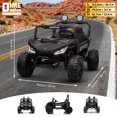 thumbnail image 3 of VOLTZ TOYS Premium 24V 2-Seater Kids UTV Ride-On Car - 4WD Quad Motors, Power Battery, Spring Suspension and Parental Remote Control - Black, 3 of 6